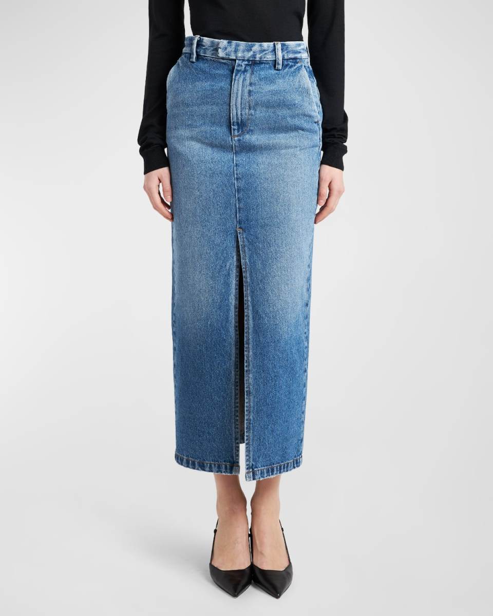 Lula Denim Midi Skirt