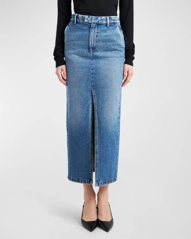Lula Denim Midi Skirt