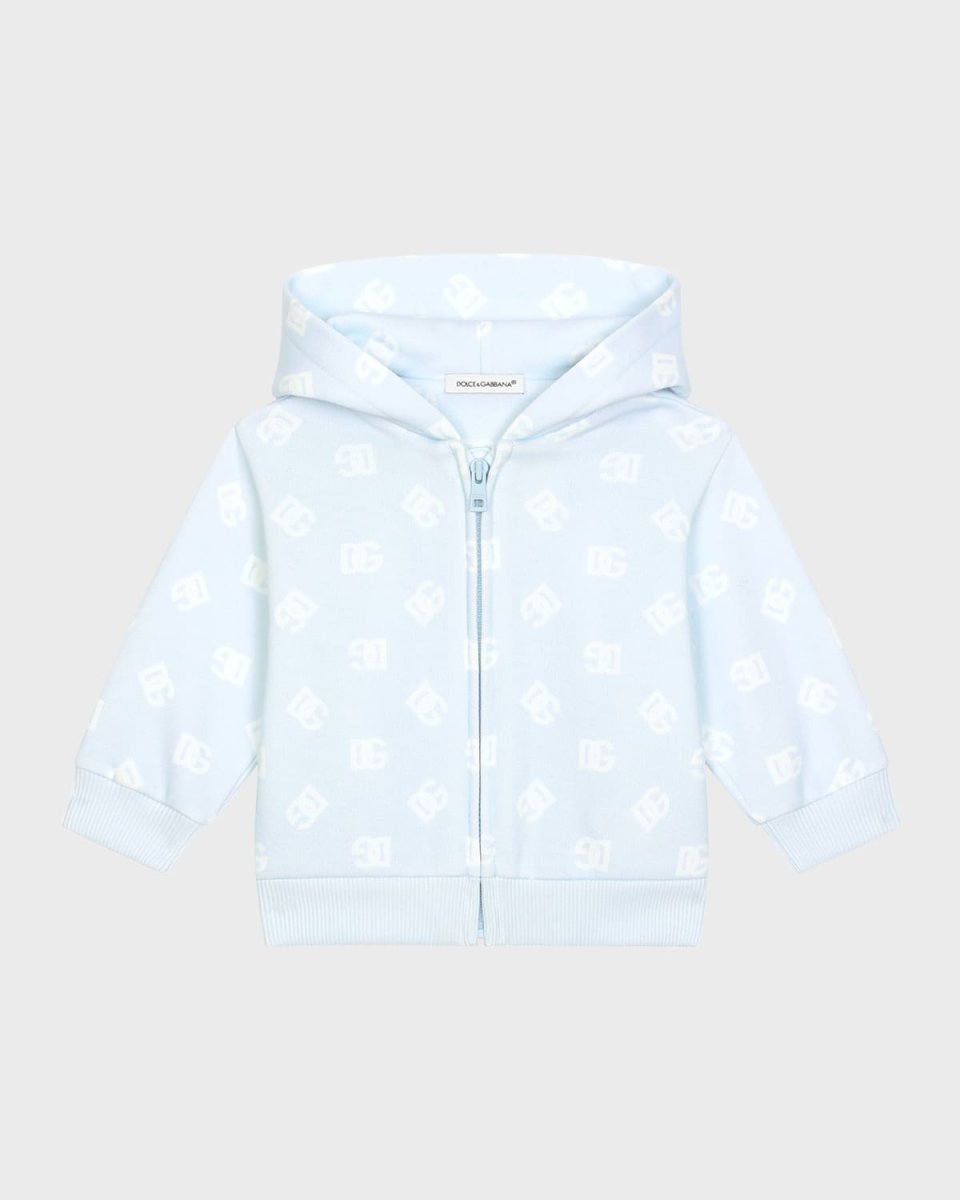 Boy's Interlocked Logo-Print Hoodie, Size 6
