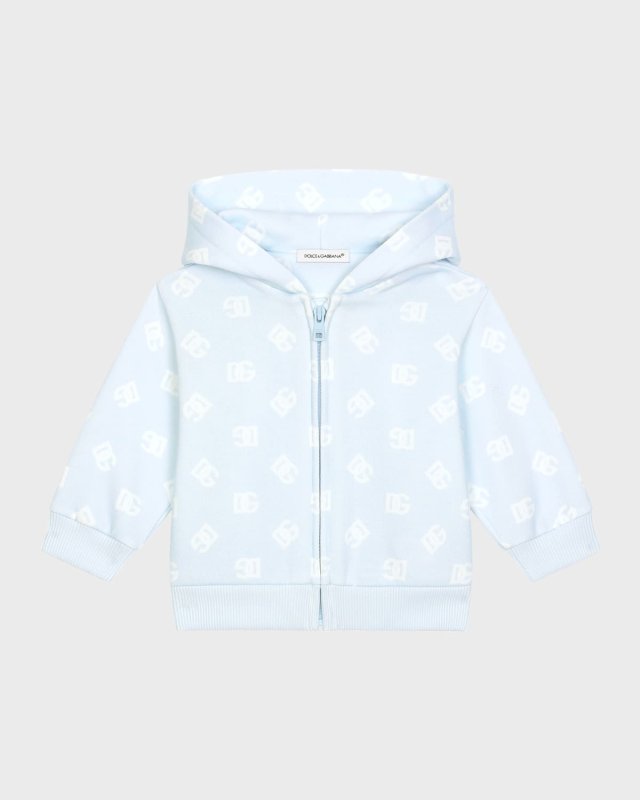 Boy's Interlocked Logo-Print Hoodie, Size 6M-24