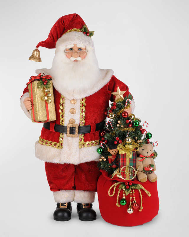 Lighted Christmas Spirit Santa Figure
