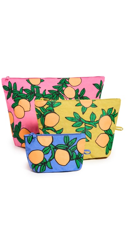 BAGGU Go Pouch Set Orange Trees Orange Trees