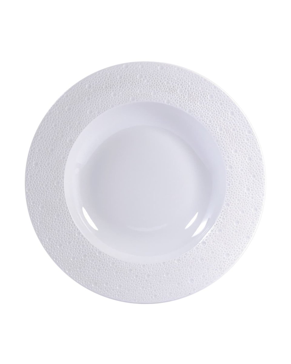 Ecume White Rim Soup Bowl, 9"