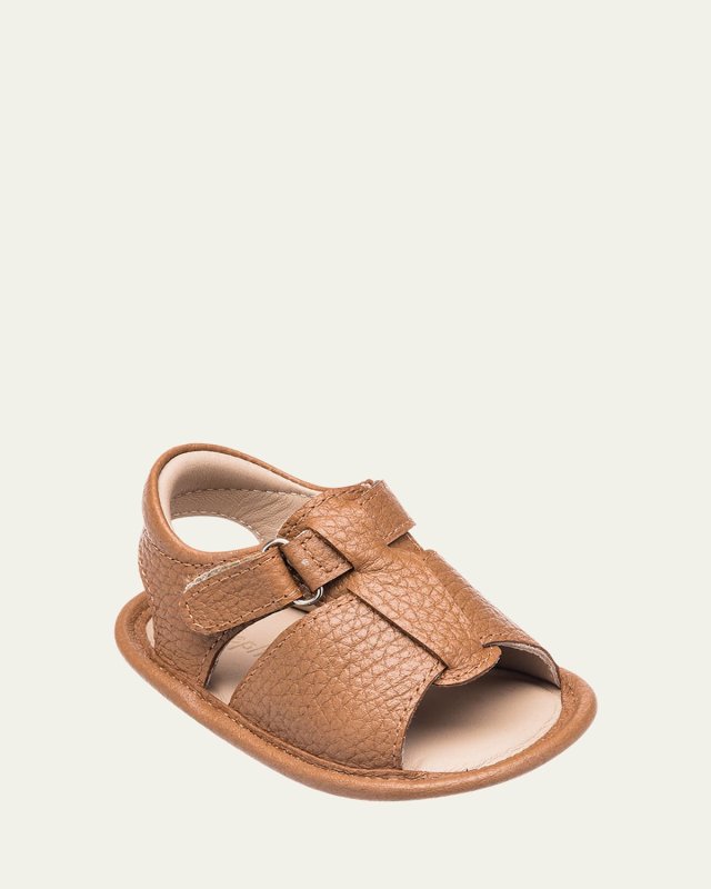 Boy's Caged Leather Sandals, Baby/Toddler/Kids