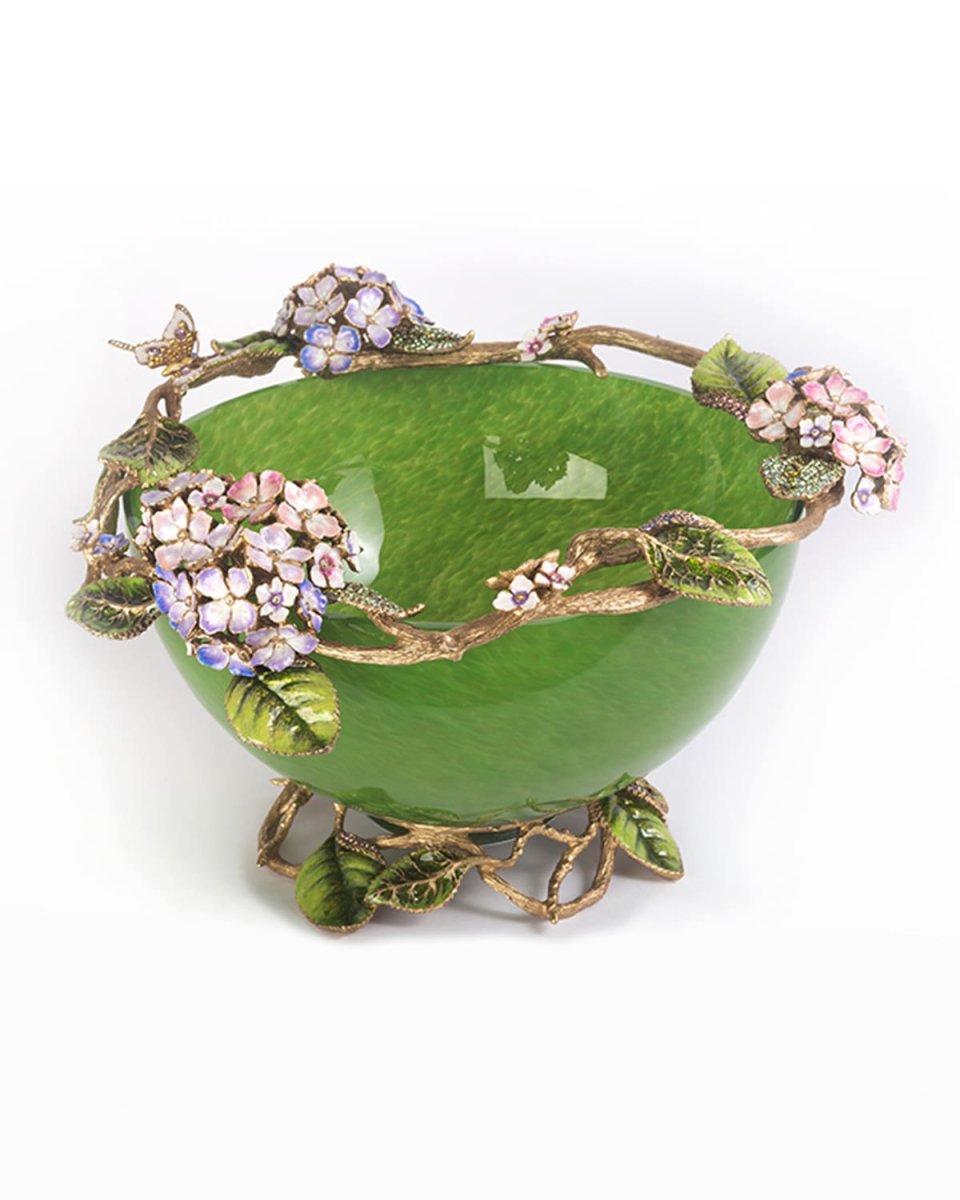 Sophie Hydrangea Glass Bowl