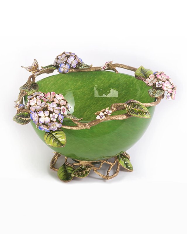 Sophie Hydrangea Glass Bowl