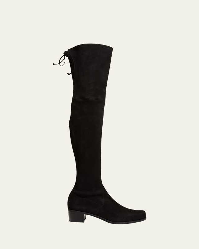 Tieland Suede Over-The-Knee Boots