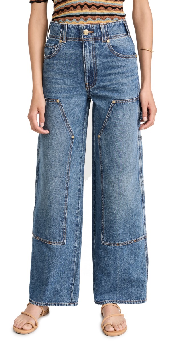 Ulla Johnson The Olympia Jeans Danube Medium Indigo Wash