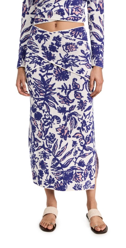 Altuzarra Kyra Skirt PAPYRUS FLORAL JACQ