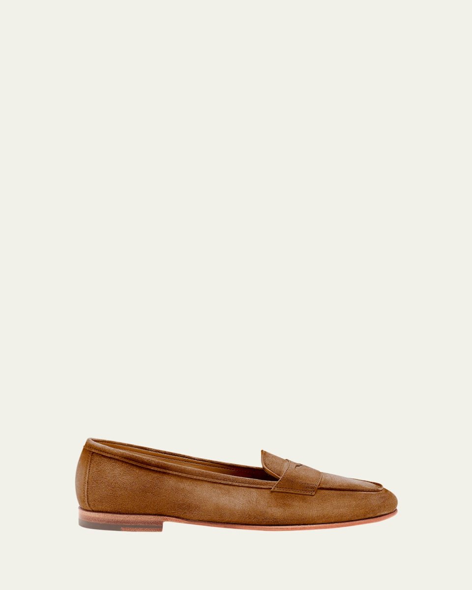 Carla Suede Penny Loafers