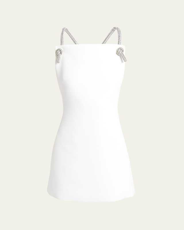 Embellished Rope Mini Shift Dress